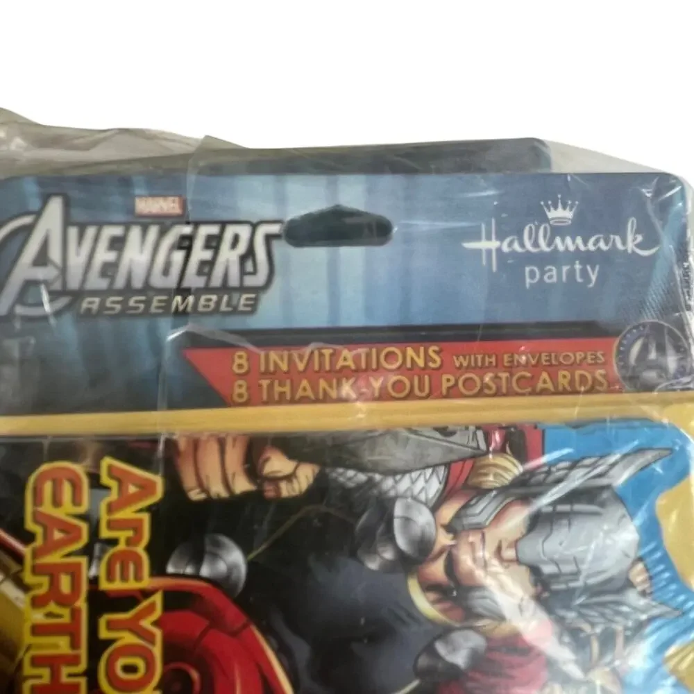 Hallmark Avengers Star Wars Dragon Party Supplies Invitations Ribbon Lot